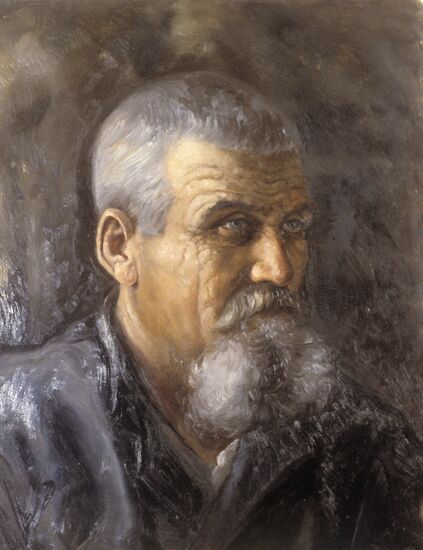 Reproduction of painting "Kuban Cossack" by Nikolai Miller