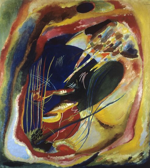 Reproduction of "Painting with Three Spots" by Wassily Kandinsky