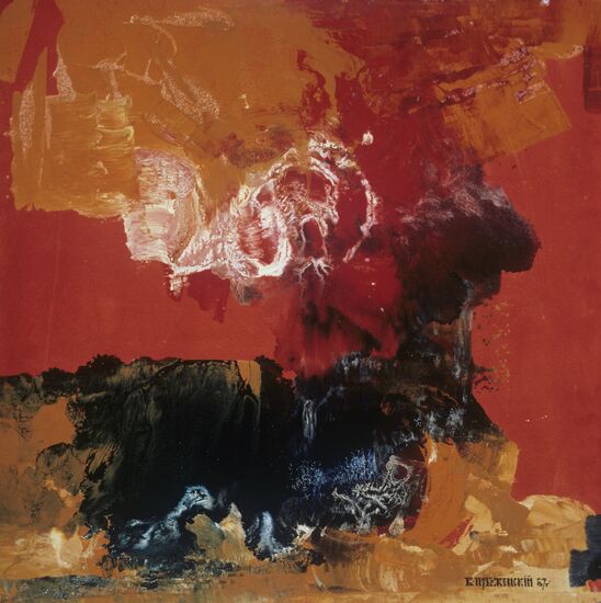 "Red Composition" by Vyacheslav Pobozhensky