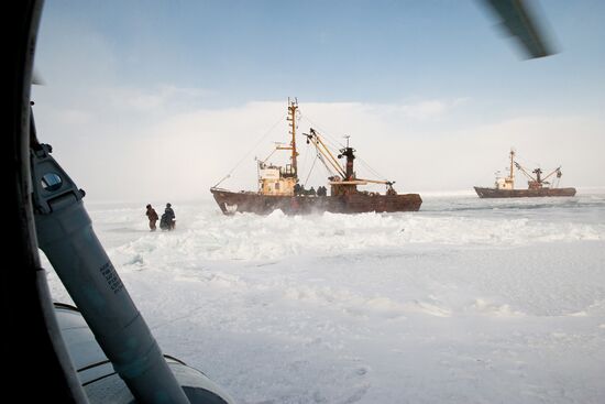 Rescue operation completed in the Okhotsk Sea