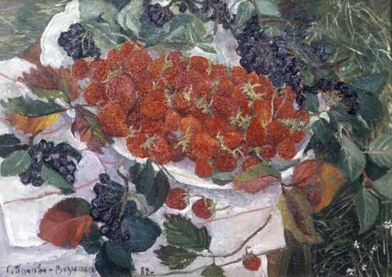 Wild strawberries by Popova-Voznesenskaya
