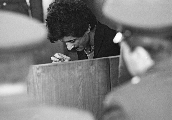Accused at court hearing in Sumqayit