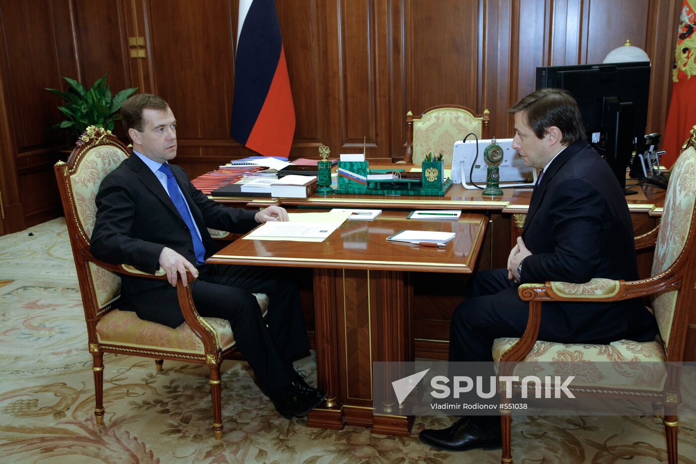 Dmitry Medvedev meets with Alexander Khloponin