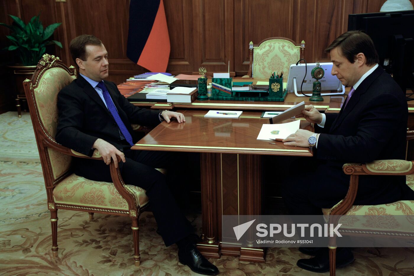Dmitry Medvedev meets with Alexander Khloponin