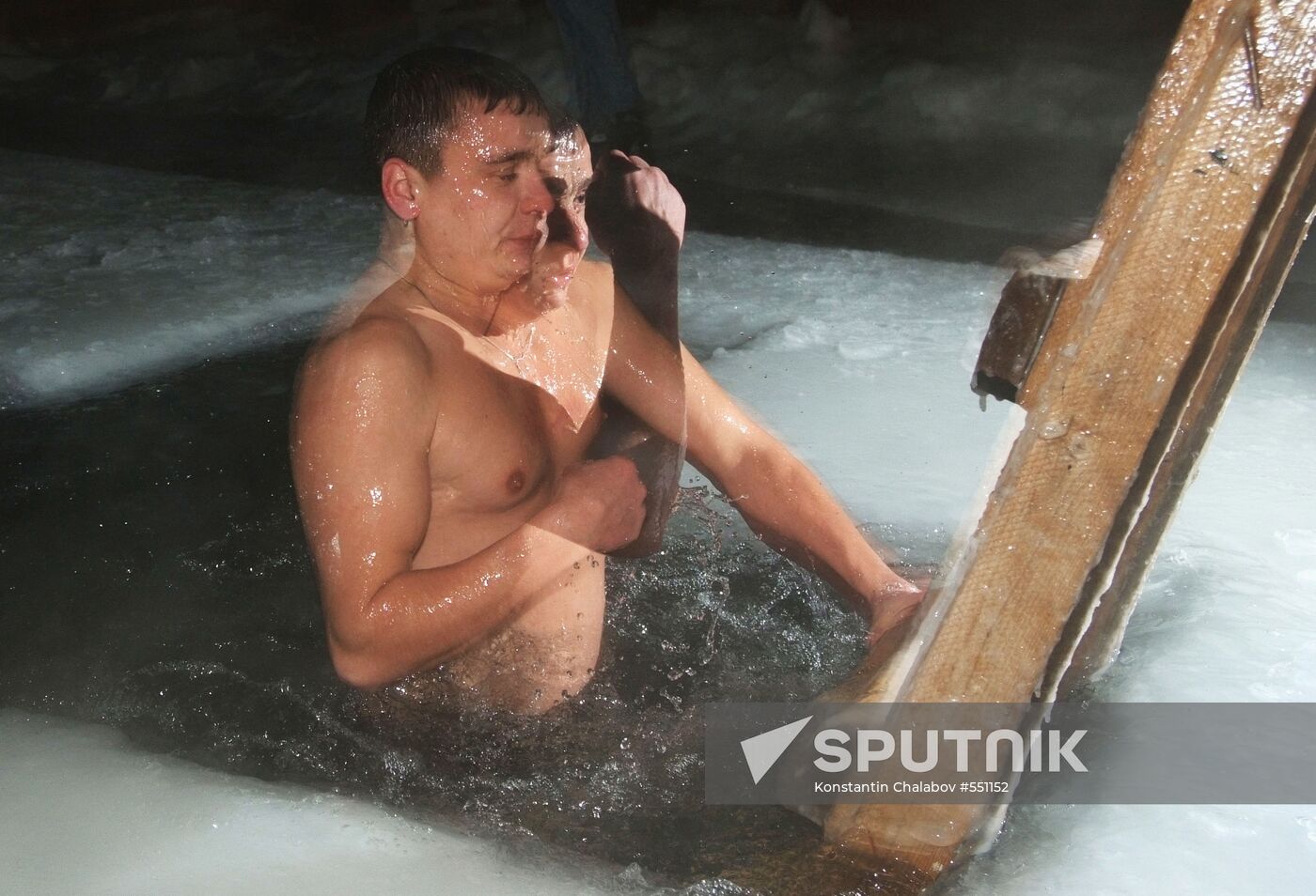 Epiphany bathing in Novgorod Region