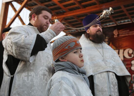 Epiphany bathing in Moscow