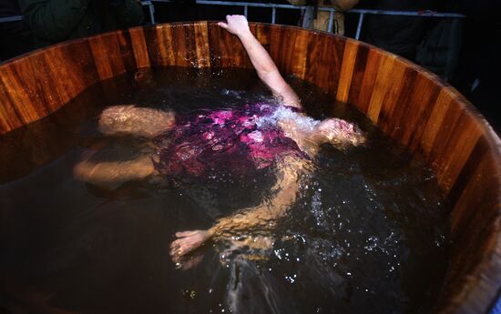 Epiphany bathing in Moscow