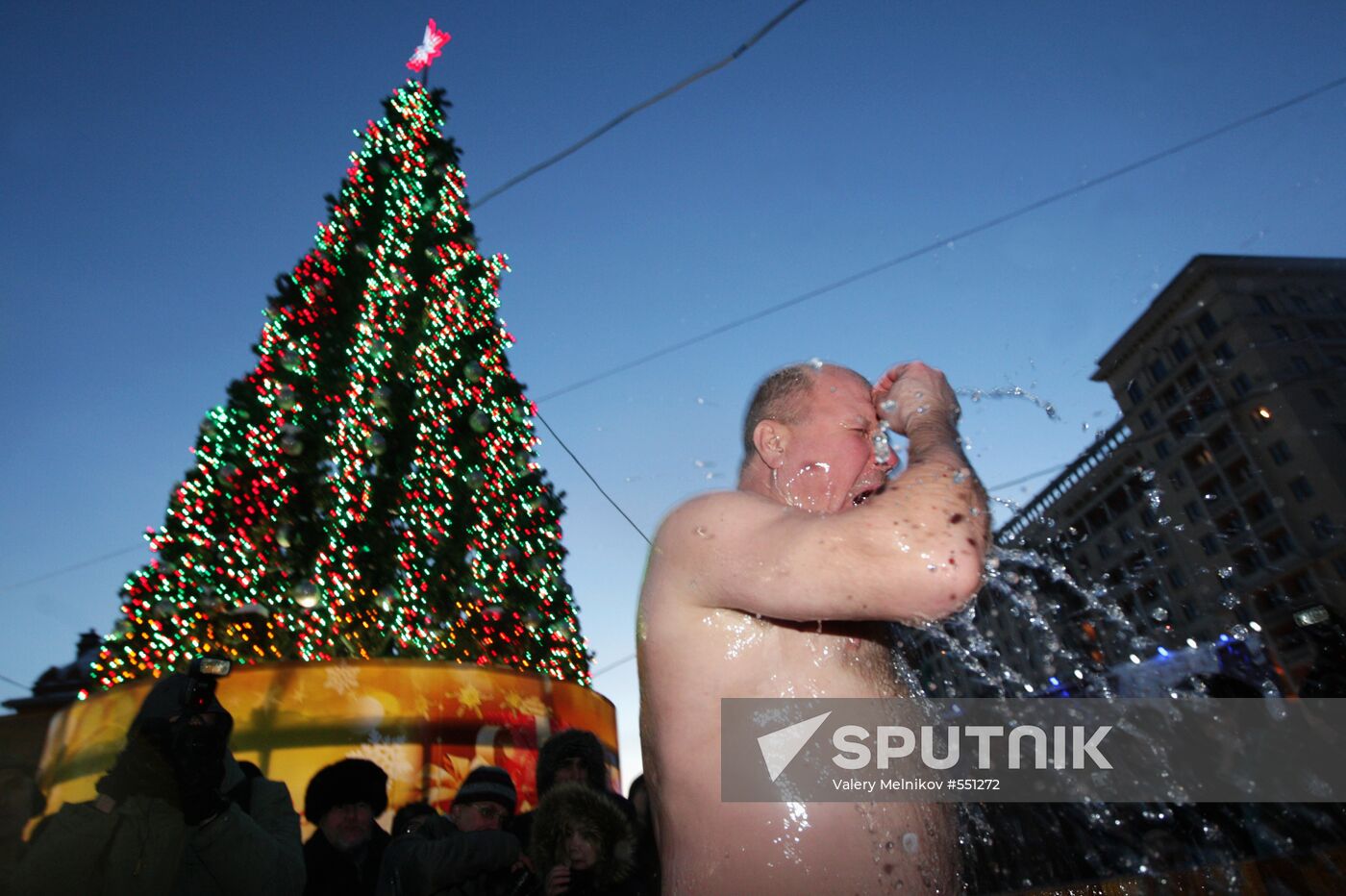 Epiphany bathing in Moscow