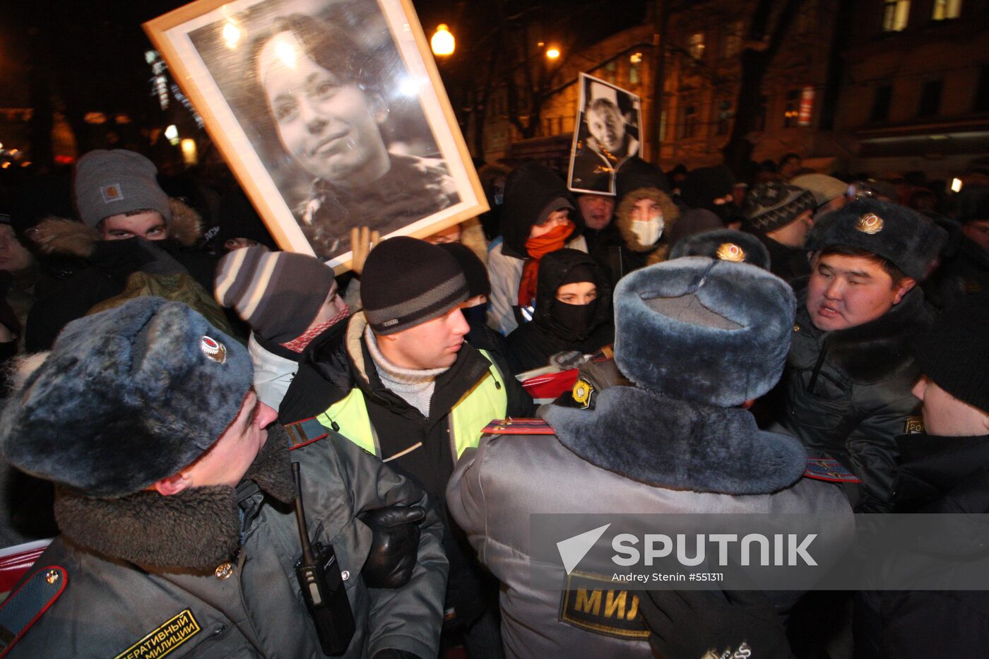 Rally in memory of Stanislav Markelov, Anastasia Baburova