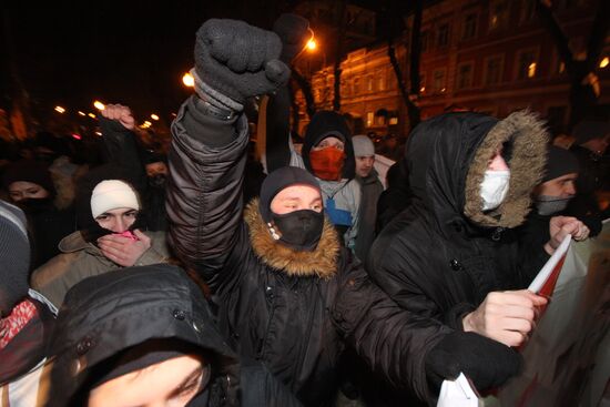 Rally in memory of Stanislav Markelov, Anastasia Baburova