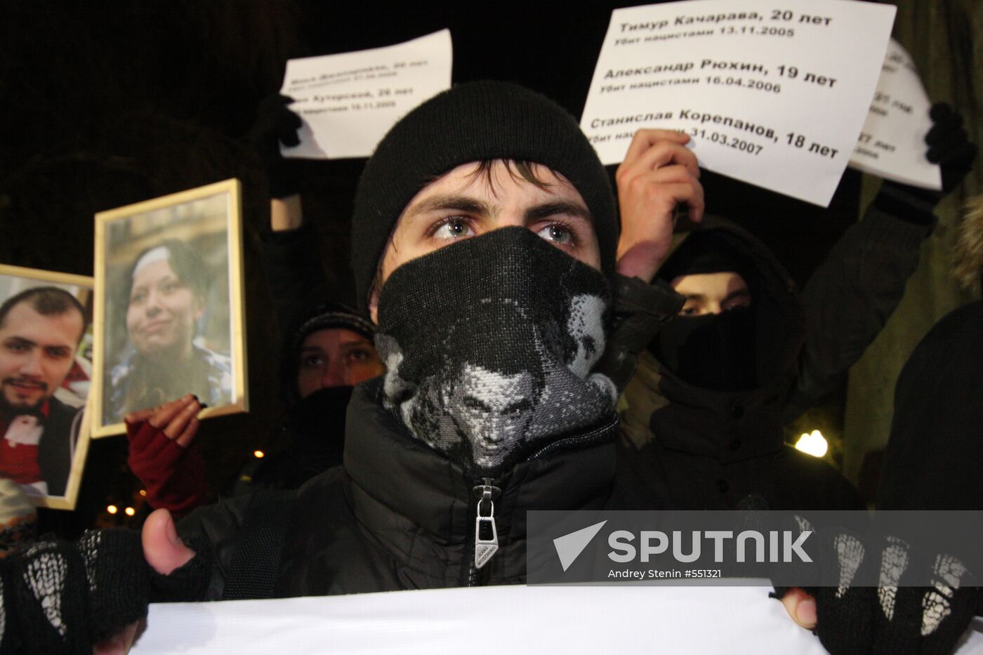 Rally in memory of Stanislav Markelov, Anastasia Baburova