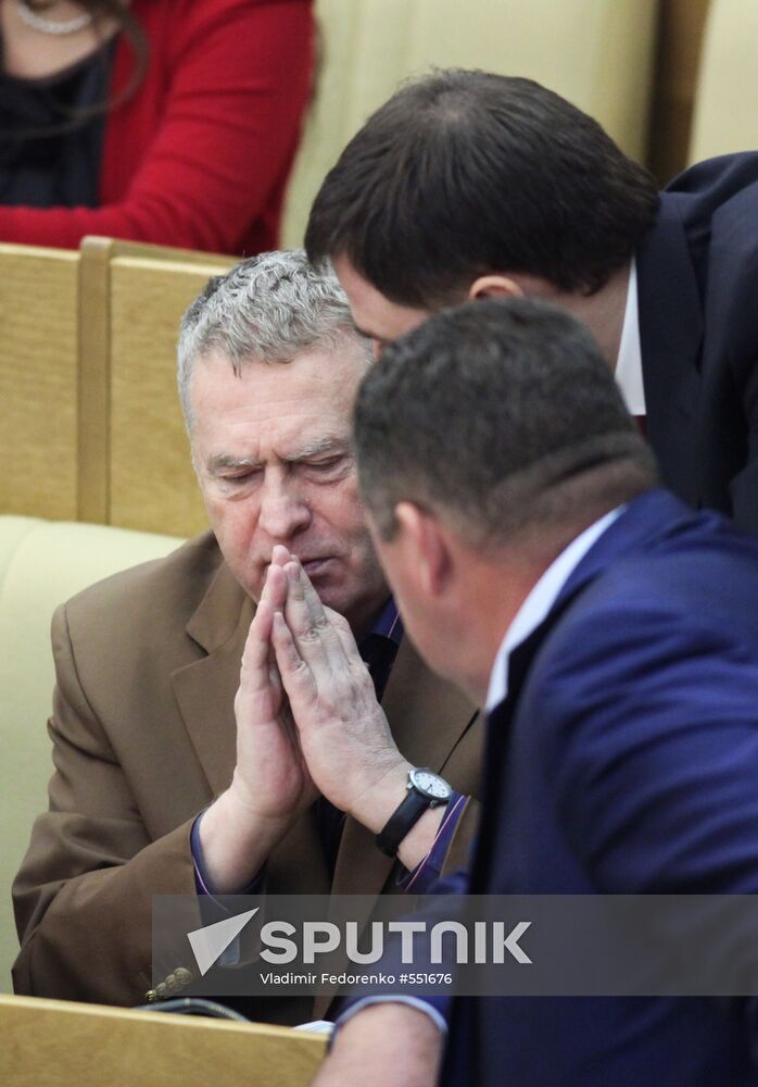 Plenary meeting. State Duma. January 20, 2010