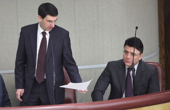 Plenary session of the Duma on January 20, 2010