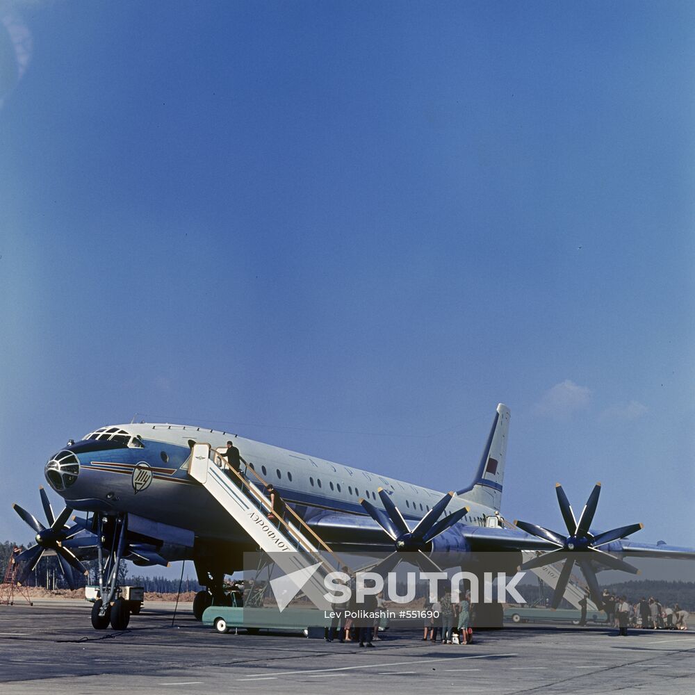 Tupolev 114 airliner