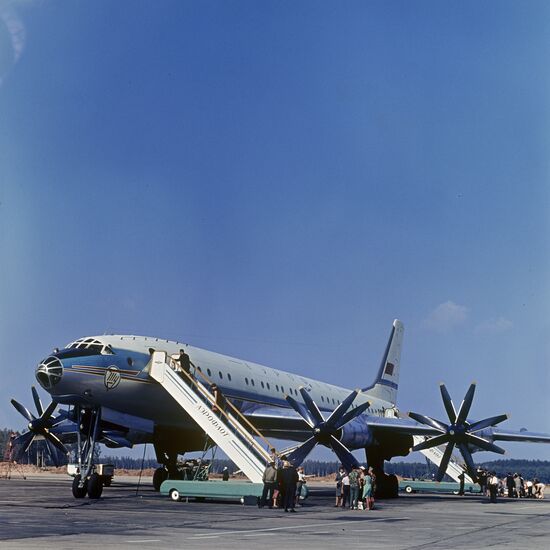 Tupolev 114 airliner