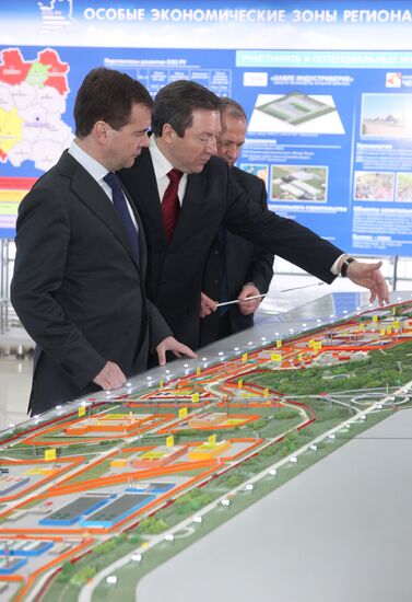 Dmitry Medvedev visits Russia's Central Federal District