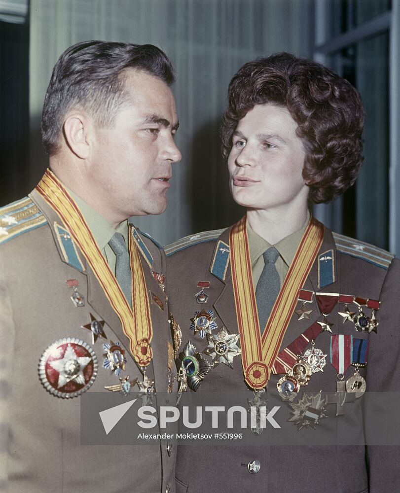 Andriyan Nikolayev and Valentina Tereshkova