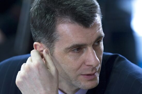 Onexim Group CEO Mikhail Prokhorov