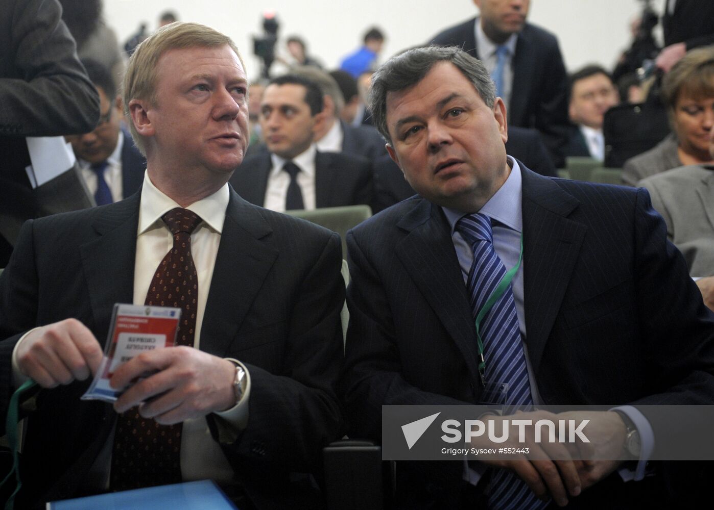 Anatoly Chubais and Anatoly Artamonov