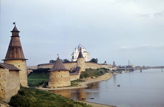 A view on the Pskov Kremlin