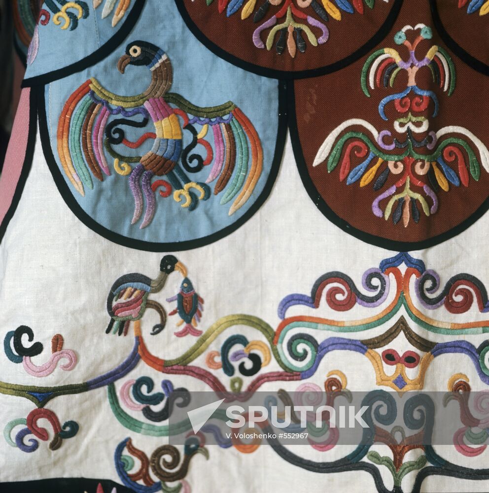 Fragment of women's festival dress