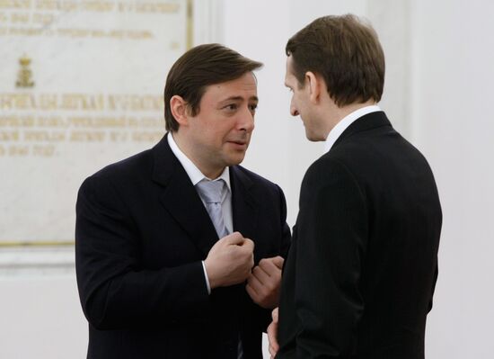 Alexander Khloponin and Sergei Naryshkin