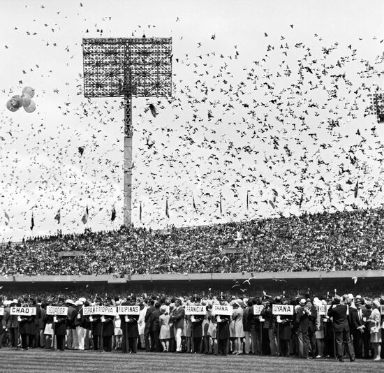 Opening of XIX Summer Olympic Games in Mexico City
