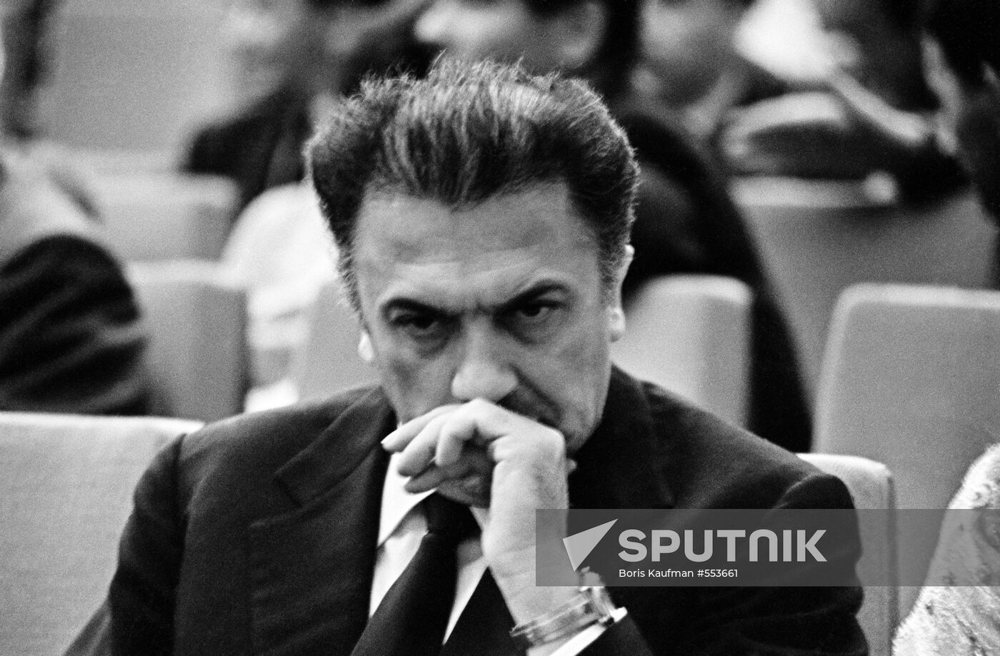 Famous Italian film director Federico Fellini