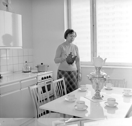 Kitchen in Olympic village apartment