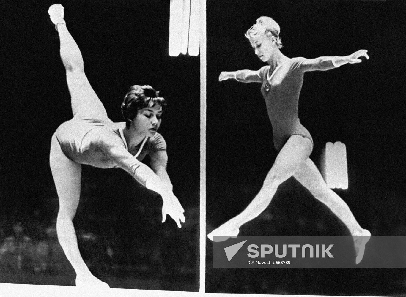 Gymnasts Polina Astakhova and Yelena Volchetskaya