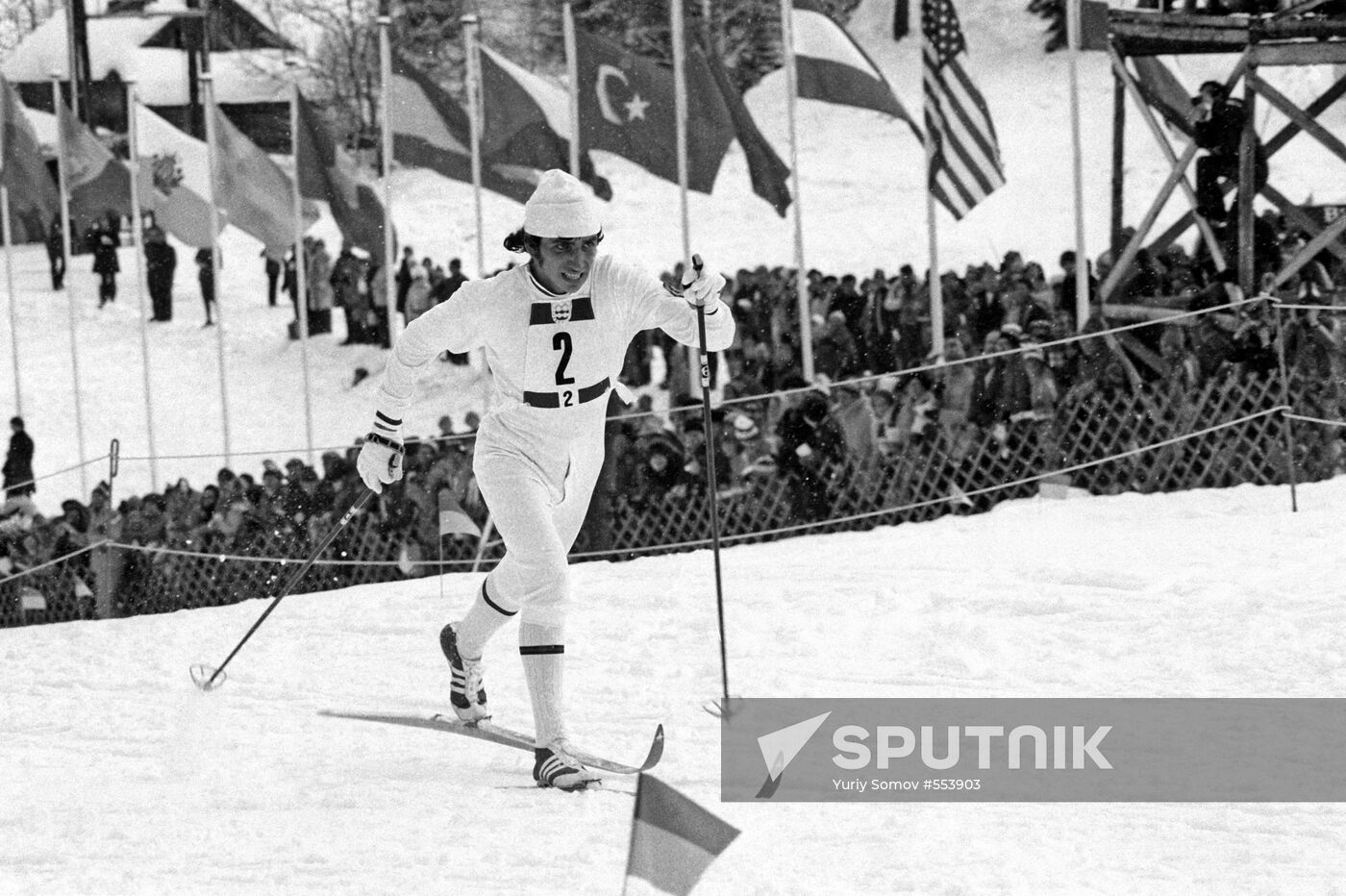 Nikolai Bazhukov during race