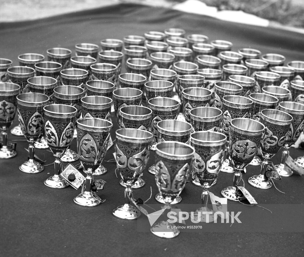 Goblets made for the 1980 Olympic Games