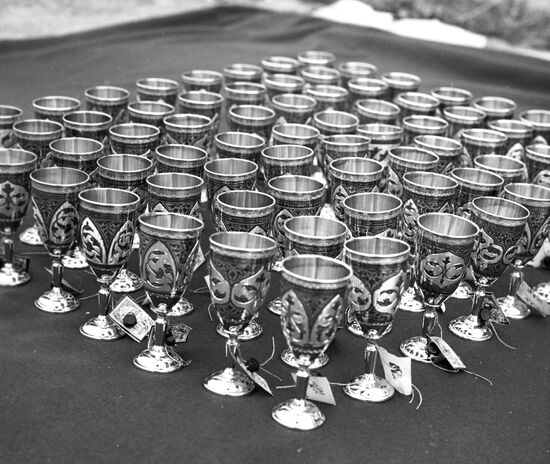 Goblets made for the 1980 Olympic Games