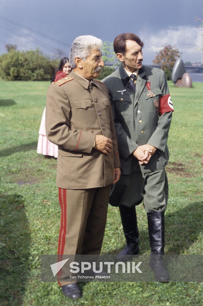 J.Stalin and A.Hitler look-alikes