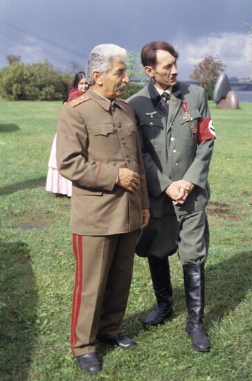 J.Stalin and A.Hitler look-alikes