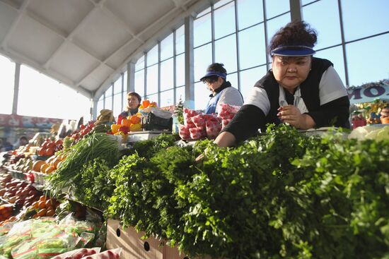 Shartashsky market in Yekaterinburg