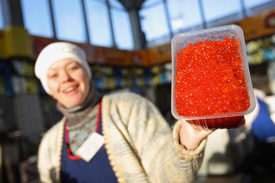 Shartashsky market in Yekaterinburg