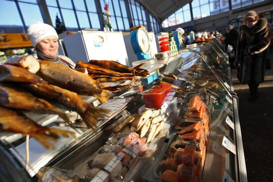 Shartashsky market in Yekaterinburg