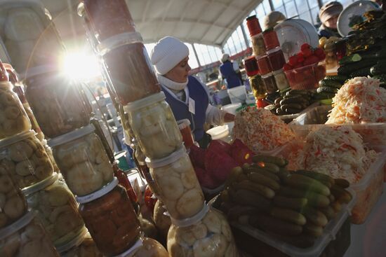 Shartashsky market in Yekaterinburg