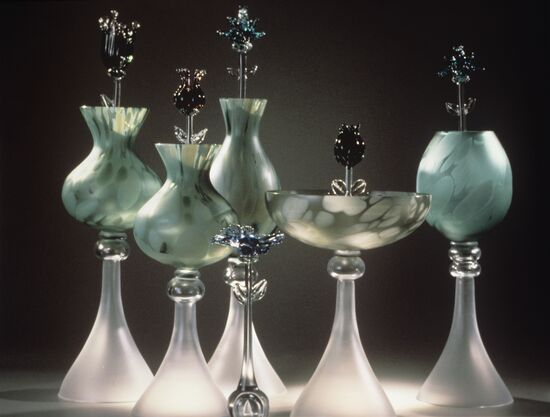 Glass composition "Flowers"