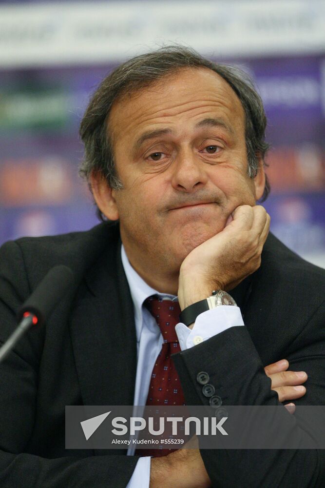 UEFA president Michel Platini