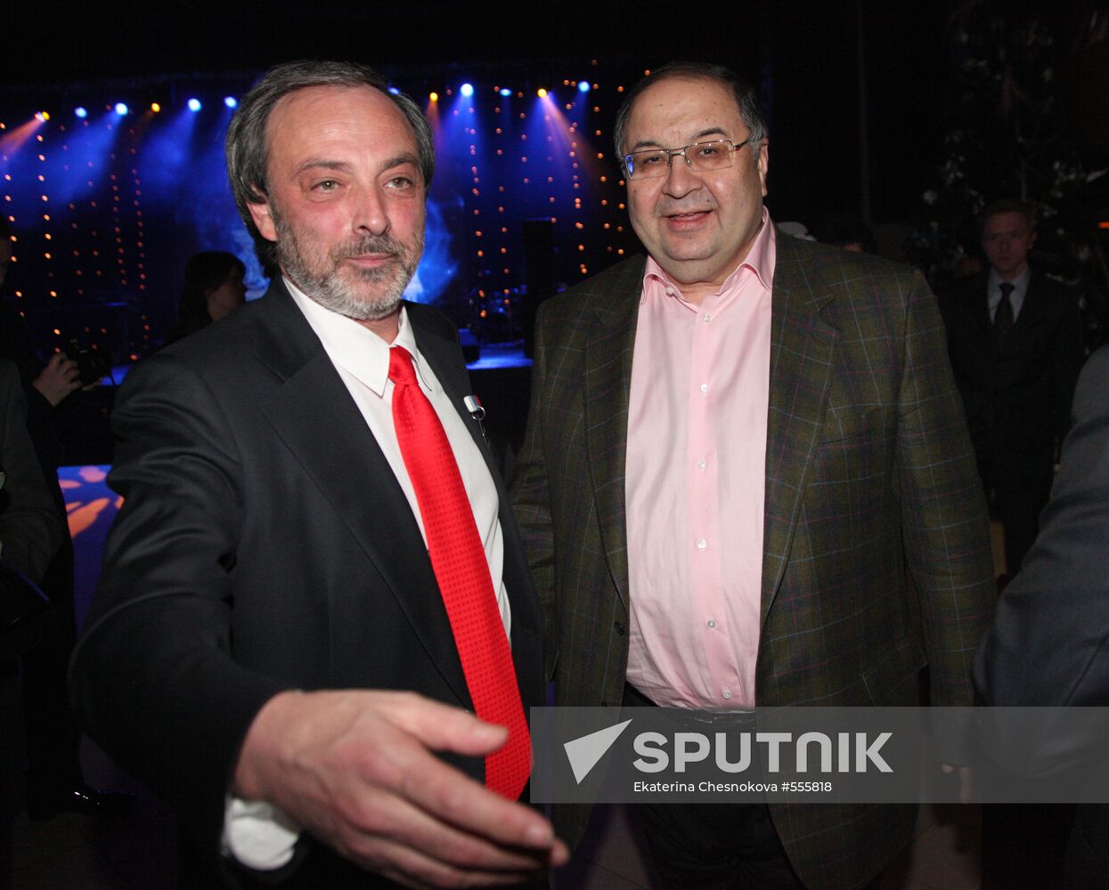 Alisher Usmanov and Boris Krasnov