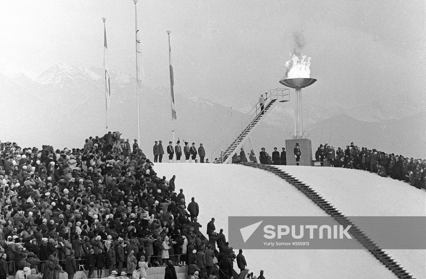 Lighting the Olympic Flame