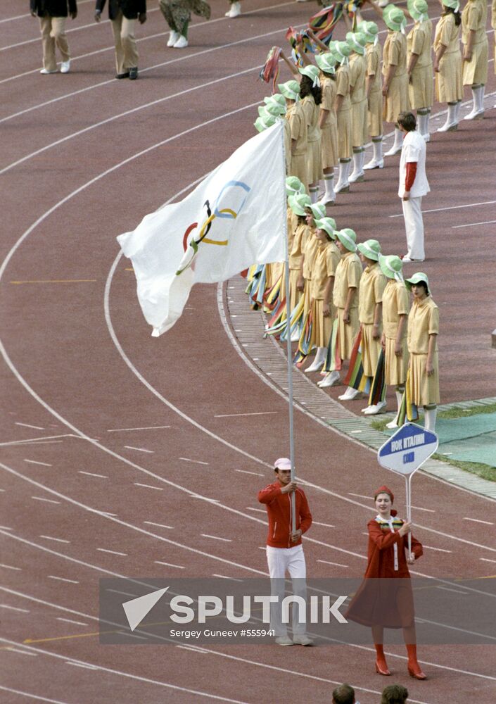 Opening of Summer Olympic Games in Moscow