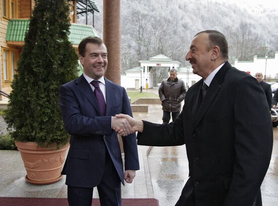 Dmitry Medvedev and Ilham Aliev