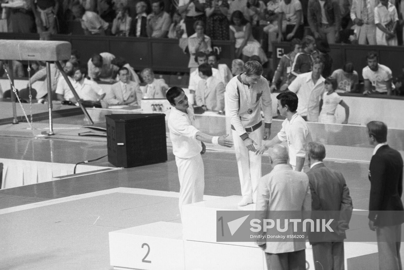 Men's vault event winners of 1976 Montreal Olympics