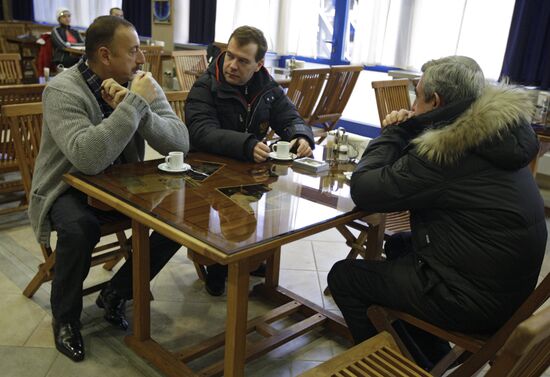 Dmitry Medvedev meets with S.Sargsyan, Ilkhas Aliyev in Sochi