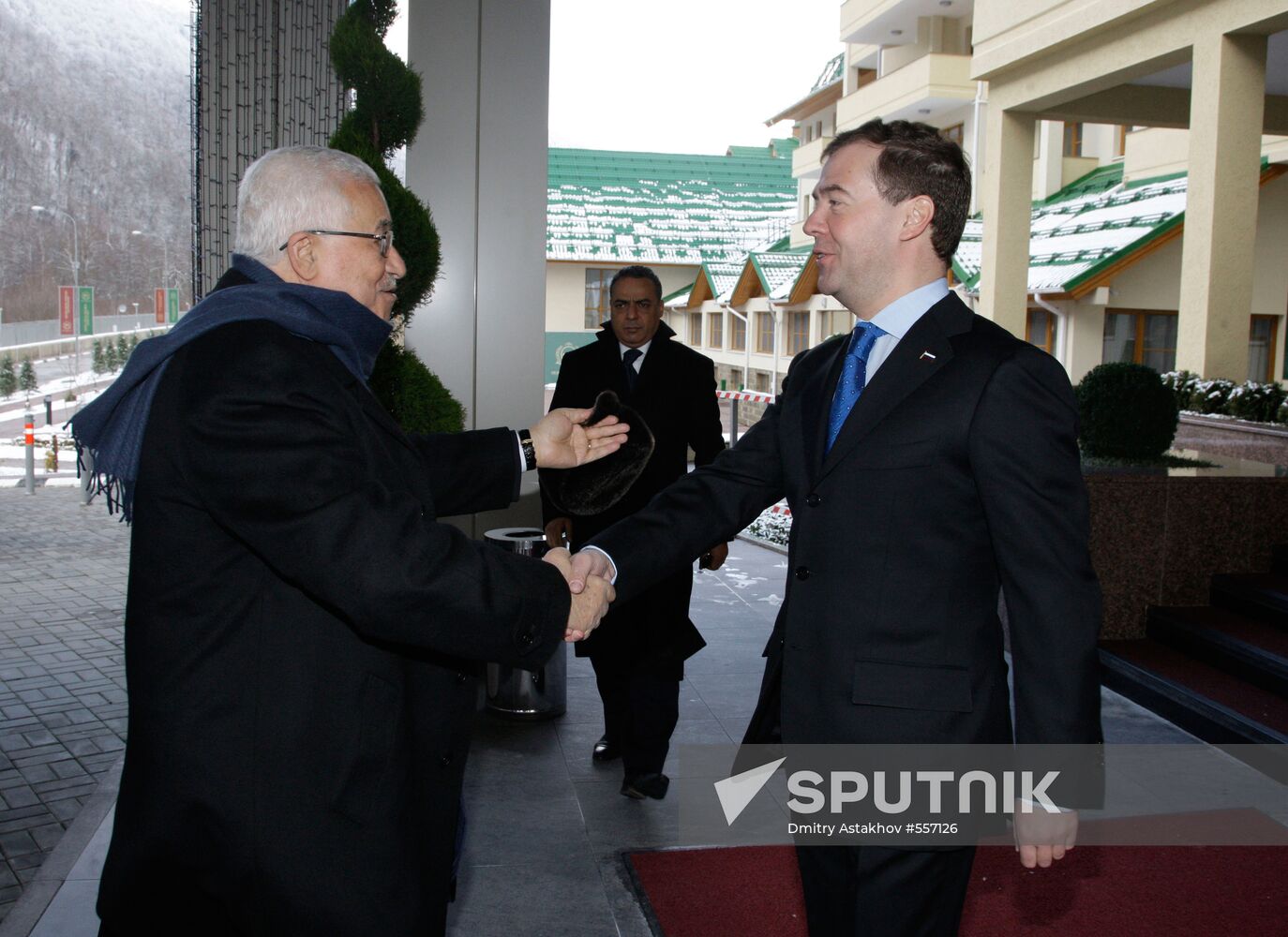 Dmitry Medvedev, Mahmoud Abbas meet in Sochi