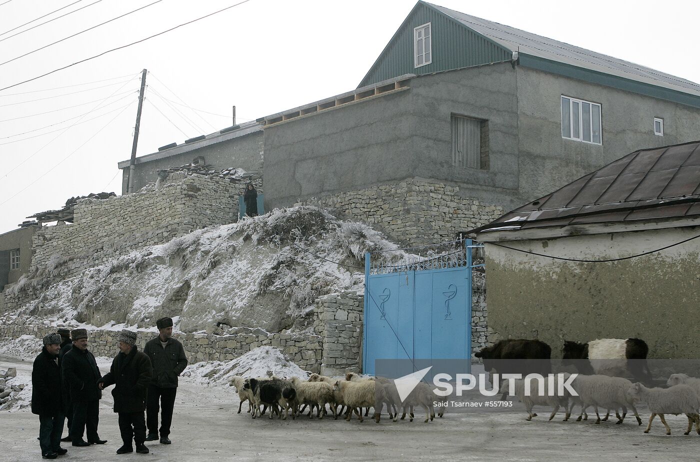 High-mountain village of Andi in Dagestan