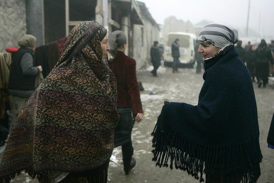 Dwellers of Andi high-mountain village